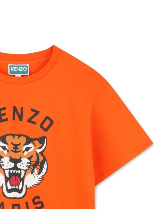25FW [키즈] 겐조 티셔츠 K61505 42F Orange - KENZO