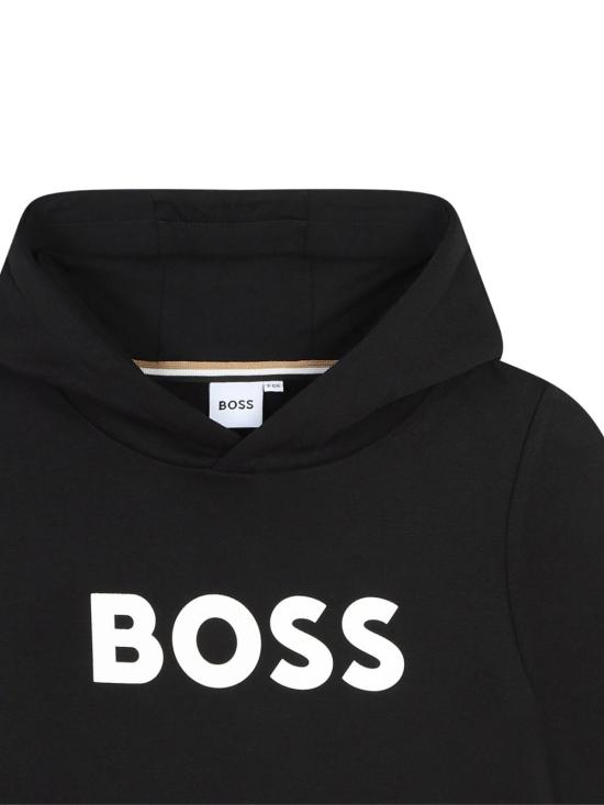 25FW [키즈] 휴고보스 니트/스웻셔츠 J52351 09B Black - HUGO BOSS