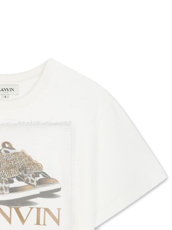 25FW [키즈] 랑방 티셔츠 N30255 117 White - LANVIN
