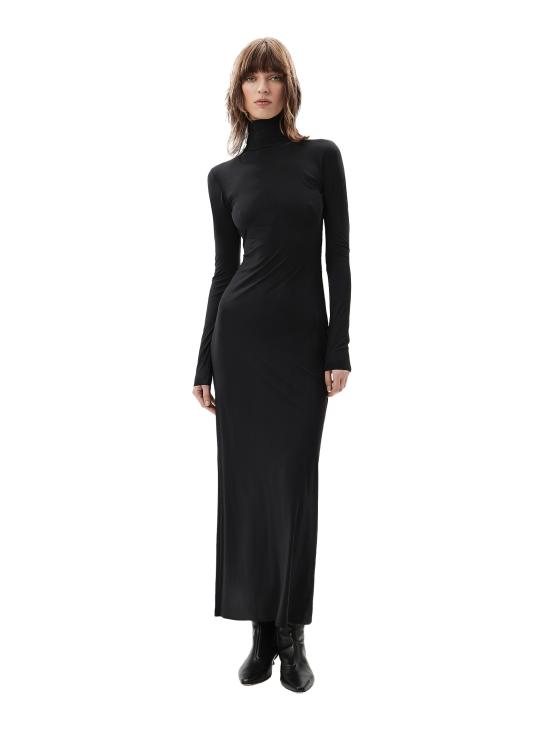 25FW 아마주인 미디 원피스 11JENUDB DEEPBLACK Black - AMAZUIN