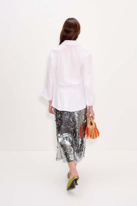  사이먼밀러 블라우스 사이먼 밀러 인나 팝린 탑 마카다미아 - SIMONMILLER