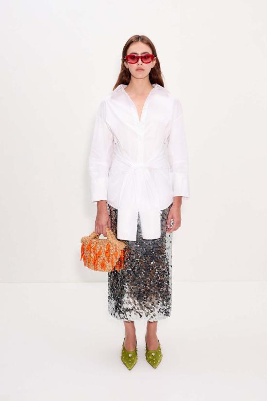  사이먼밀러 블라우스 사이먼 밀러 인나 팝린 탑 마카다미아 - SIMONMILLER