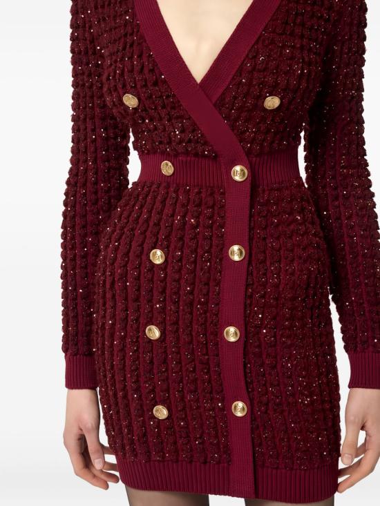 25FW 엘리자베타프랜치 미디 원피스 AM15Q56E2 CG3 Rouge noir - ELISABETTA FRANCHI