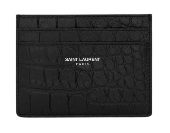 25FW 생로랑 남성지갑 375946 DZEDE1000 Black - SAINT LAURENT