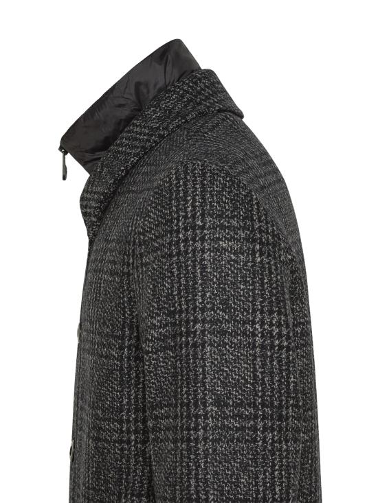 25FW 페트레이 피온갈 체크 체크 원단 탈부착 베스트 코트 PEU560801152017 761 Grey - PEUTEREY