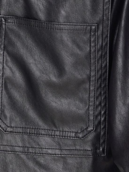 25FW 리우조 가죽 자켓 UF5089 E07472222 Black - LIU JO