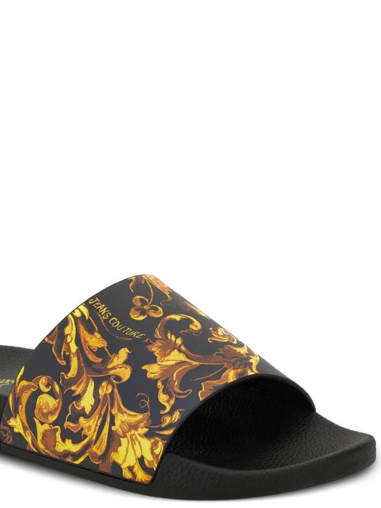 25FW 베르사체 뮬/슬리퍼 79YA3SQ4 ZS365G89 Yellow - VERSACE