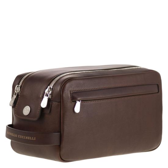 25FW 브루넬로 쿠치넬리 뷰티 케이스 MWCIBU334 BURGUNDY - BRUNELLO CUCINELLI