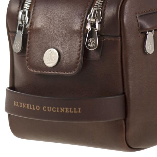 25FW 브루넬로 쿠치넬리 뷰티 케이스 MWCIBU334 BURGUNDY - BRUNELLO CUCINELLI