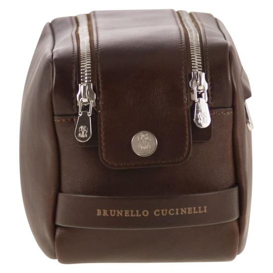 25FW 브루넬로 쿠치넬리 뷰티 케이스 MWCIBU334 BURGUNDY - BRUNELLO CUCINELLI