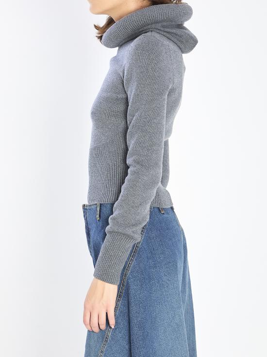 25FW 알라이아 터틀넥 AA9G0071K133B GREY - ALAIA