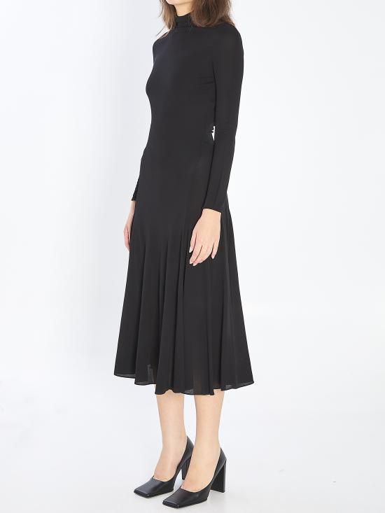 25FW 알라이아 미디 원피스 AA9R2789J070B BLACK - ALAIA