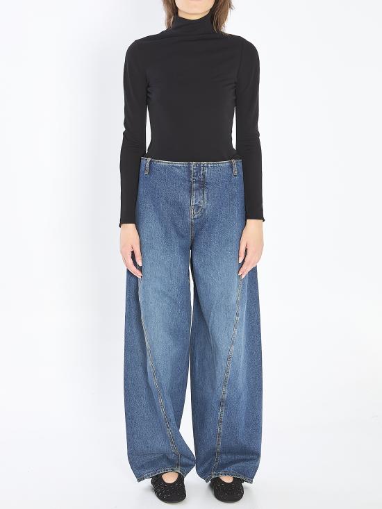 25FW 알라이아 바디수트 티셔츠 AA9B0400J070B BLACK - ALAIA