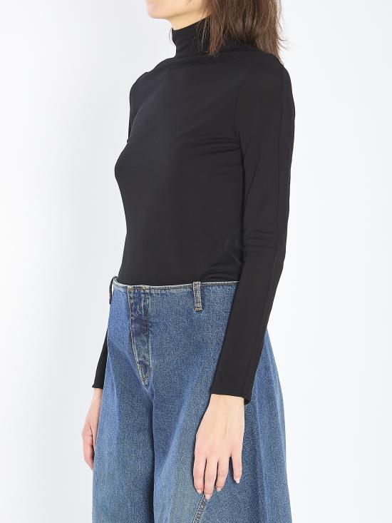 25FW 알라이아 바디수트 티셔츠 AA9B0400J070B BLACK - ALAIA