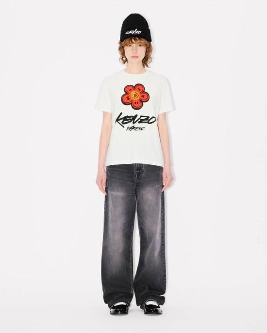 25FW 겐조 반팔 티셔츠 FF62TS3564SG 02 Offwhite - KENZO