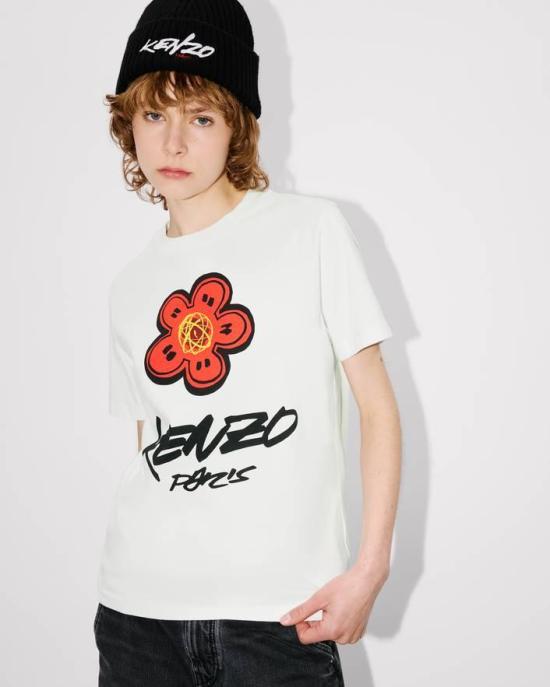 25FW 겐조 반팔 티셔츠 FF62TS3564SG 02 Offwhite - KENZO