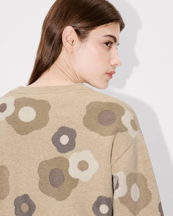 25FW 겐조 스웨터 FF62PU7153CR 11 Beige - KENZO