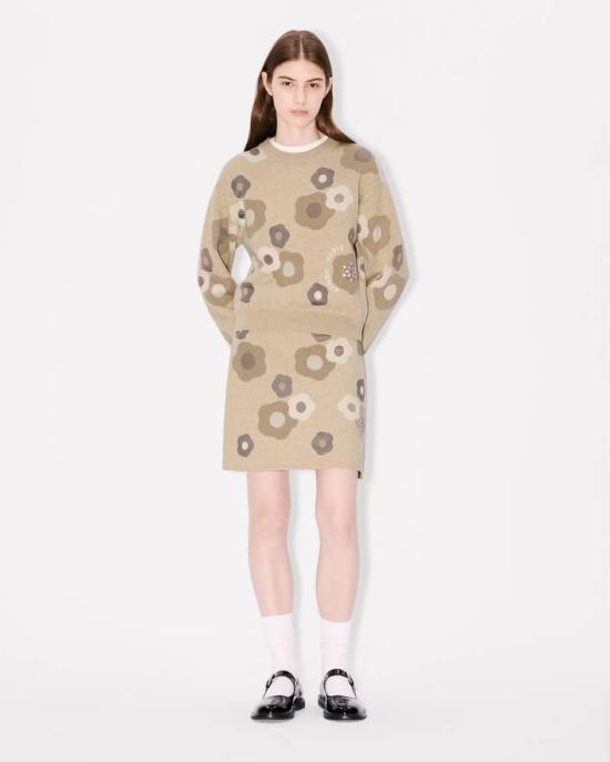 25FW 겐조 스웨터 FF62PU7153CR 11 Beige - KENZO