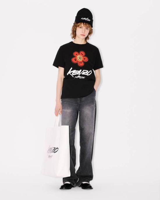 25FW 겐조 반팔 티셔츠 FF62TS3564SG 99J Black - KENZO