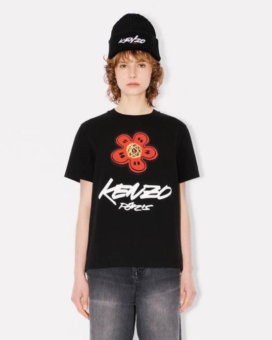 25FW 겐조 반팔 티셔츠 FF62TS3564SG 99J Black - KENZO