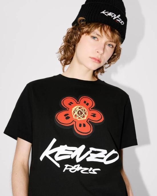 25FW 겐조 반팔 티셔츠 FF62TS3564SG 99J Black - KENZO