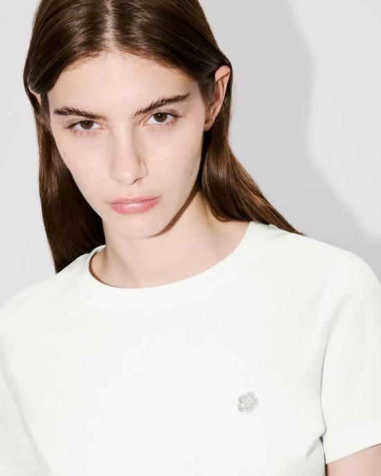 25FW 겐조 반팔 티셔츠 FF62TS2584SO 02 Beige - KENZO