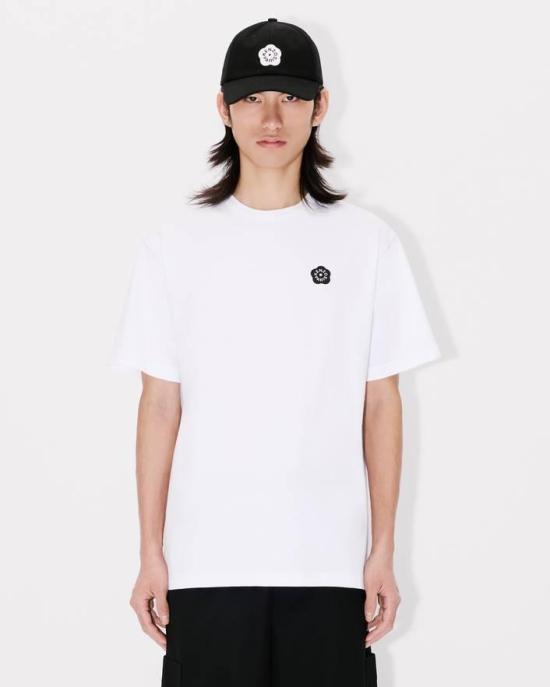 25FW 겐조 반팔 티셔츠 FF55TS2004SG 01 White - KENZO