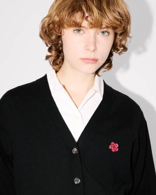 25FW 겐조 가디건 FF62CA7173LB 99J Black - KENZO