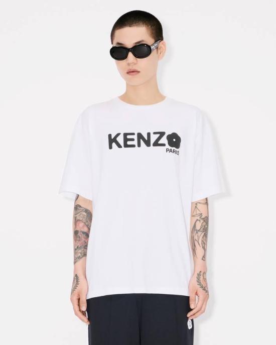 25FW 겐조 반팔 티셔츠 FF55TS4914SG 01 White - KENZO