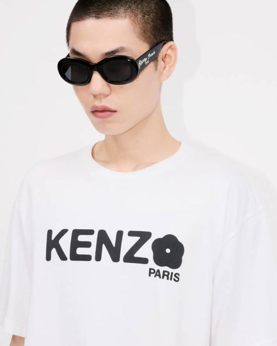 25FW 겐조 반팔 티셔츠 FF55TS4914SG 01 White - KENZO
