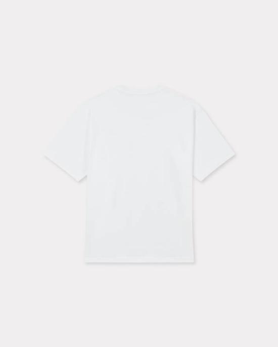 25FW 겐조 반팔 티셔츠 FF55TS4914SG 01 White - KENZO