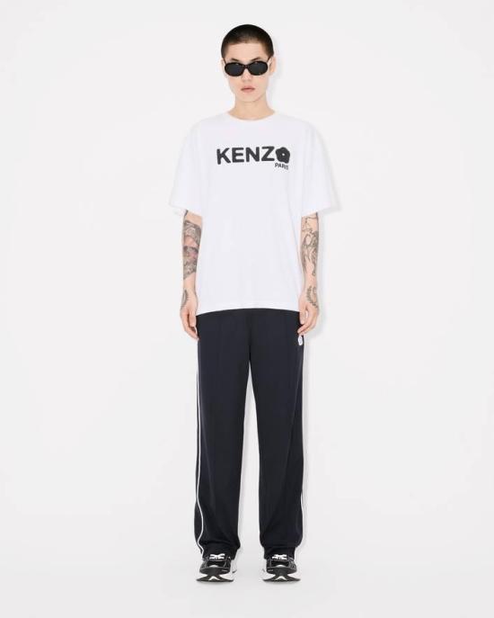 25FW 겐조 반팔 티셔츠 FF55TS4914SG 01 White - KENZO