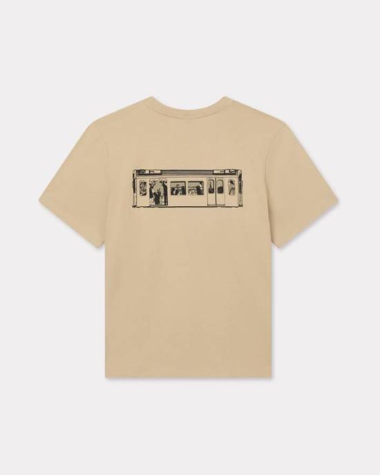 25FW 겐조 반팔 티셔츠 FF62TS5534SG 11 Beige - KENZO