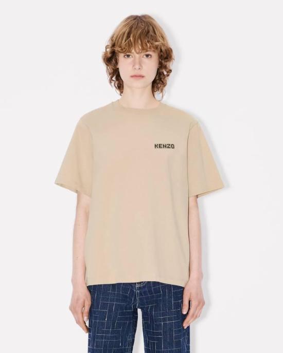 25FW 겐조 반팔 티셔츠 FF62TS5534SG 11 Beige - KENZO