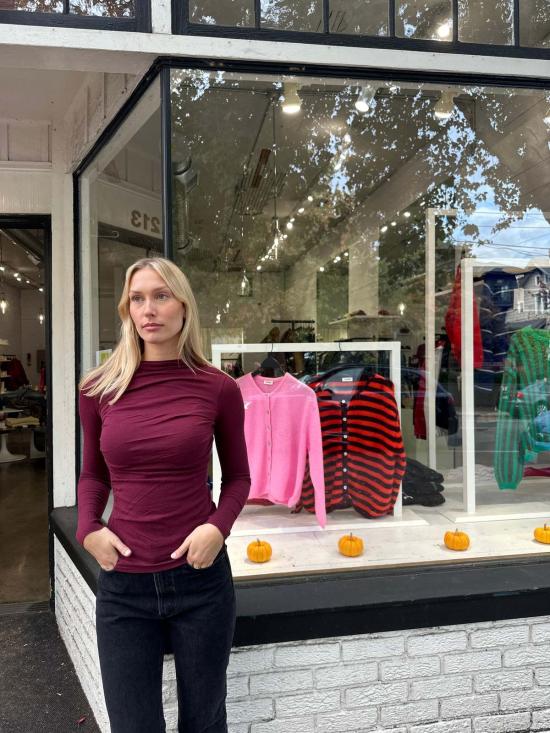  엔자 코스타 롱 원피스 캐시미어 트위스트