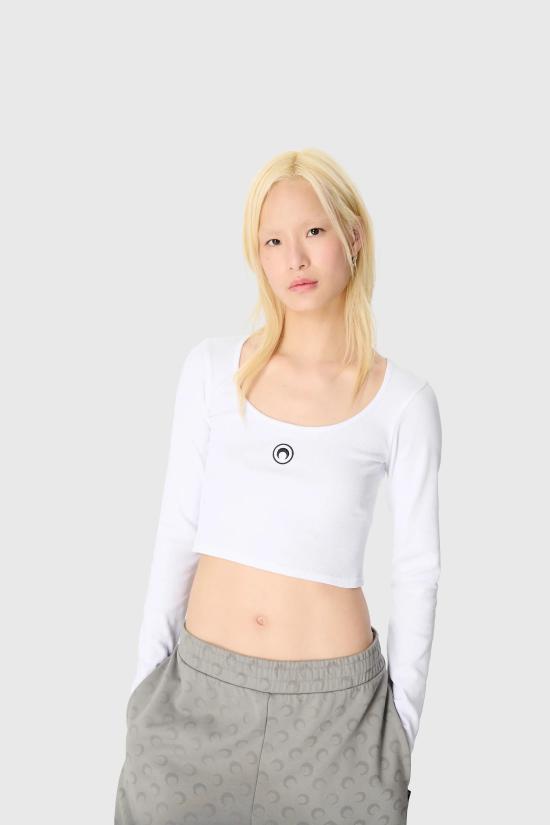 25FW 마린세르 후드 티셔츠 WTT033ACJER0011 WH10 WHITE