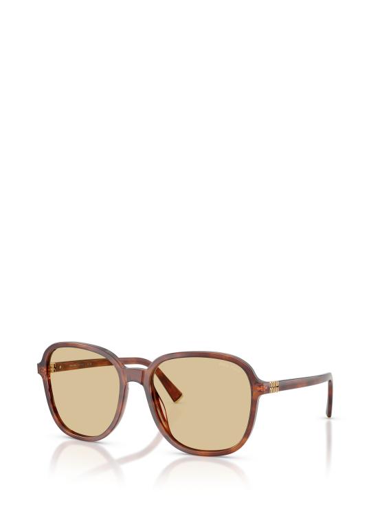 26FW 미우미우 선글라스 MU B01S 26E10R STRIPED TOBACCO - MIU MIU