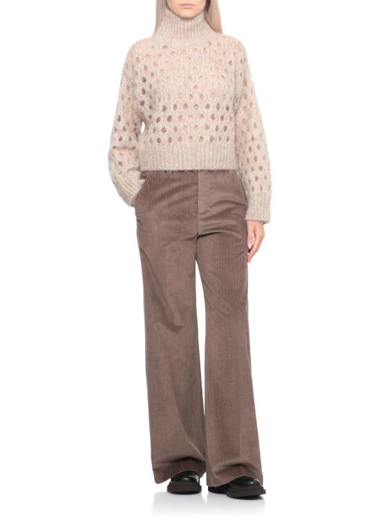 25FW 브루넬로 쿠치넬리 스트레이트 팬츠 MA180P8724 C649 Brown - BRUNELLO CUCINELLI