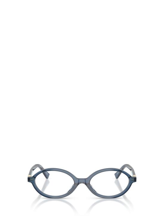 26FW 미우미우 REGARD 리가드 오벌 프레임 안경 MU 01XV 08Q1O1 BLUE CRYSTAL