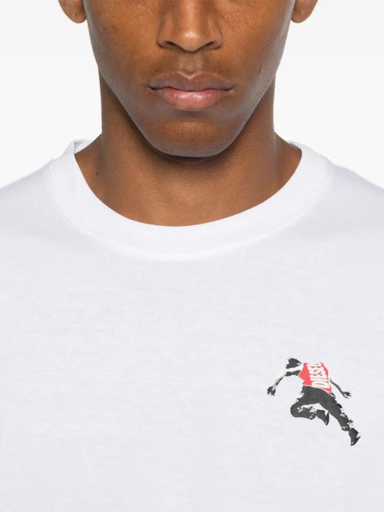 25FW 디젤 반팔 티셔츠 A186680QIAM 100 - DIESEL