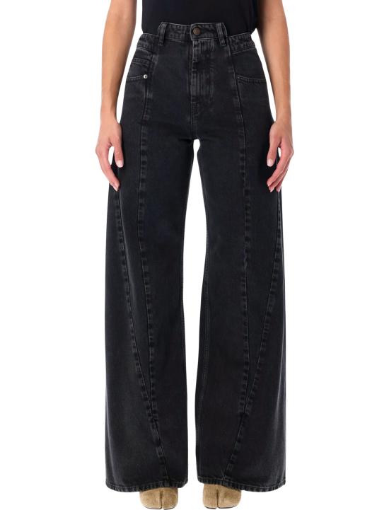 25FW 마르지엘라 스트레이트 팬츠 S51LA0133S30496 961 MEDIUMBLACKSTONE