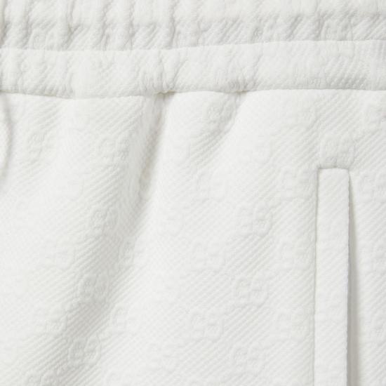 25FW 구찌 스트레치 나일론 버뮤다 쇼츠 828748XJHEM 9000 WHITE - GUCCI