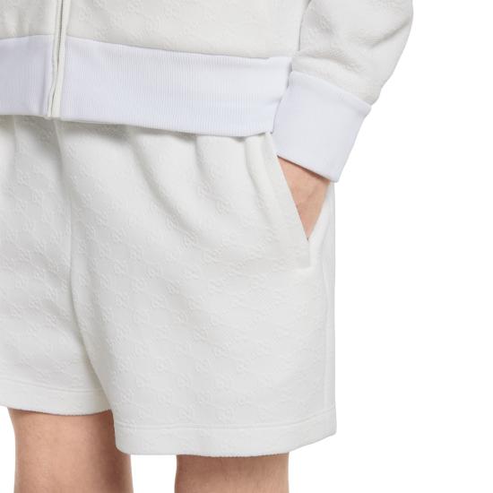 25FW 구찌 스트레치 나일론 버뮤다 쇼츠 828748XJHEM 9000 WHITE - GUCCI