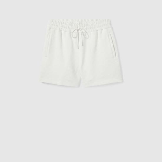 25FW 구찌 스트레치 나일론 버뮤다 쇼츠 828748XJHEM 9000 WHITE