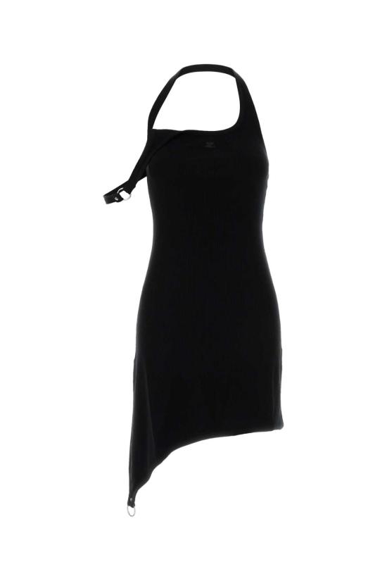 25FW 쿠레쥬 미디 원피스 325MRO674FI0001 9999 BLACK