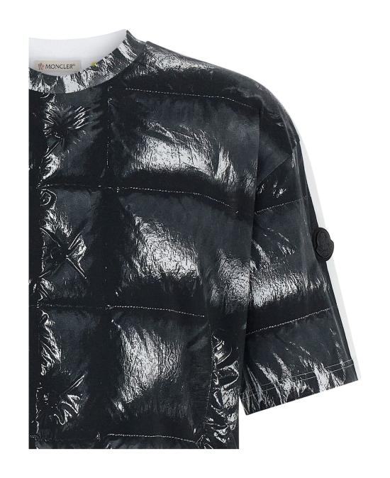 25FW 몽클레어 반팔 티셔츠 K24048C0000189AYW 999 BLACK - MONCLER