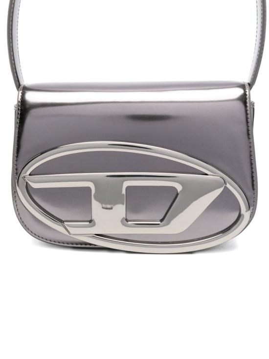 25FW 디젤 1DR 숄더백 인 미러드 레더 X08396PS202 H0926 GUNMETAL - DIESEL