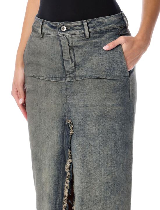 25FW 릭 오웬스 데님 스커트 RO02E4393DWG 76 BLUE - RICK OWENS