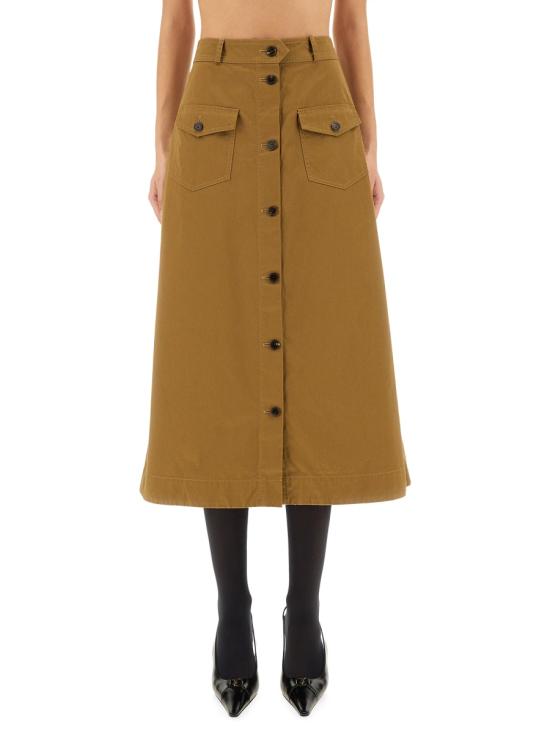  생로랑 롱 스커트 817344 Y04VY2100 BEIGE