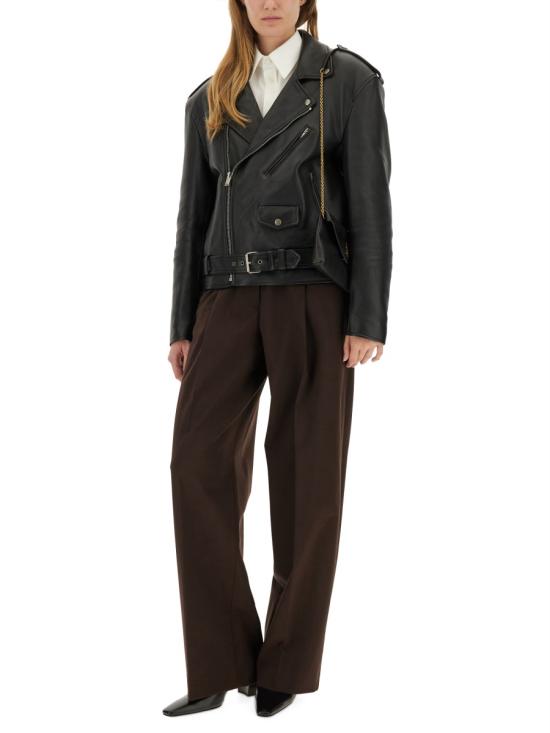  생로랑 바이커 자켓 825533 YCOQ21000 BLACK - SAINT LAURENT